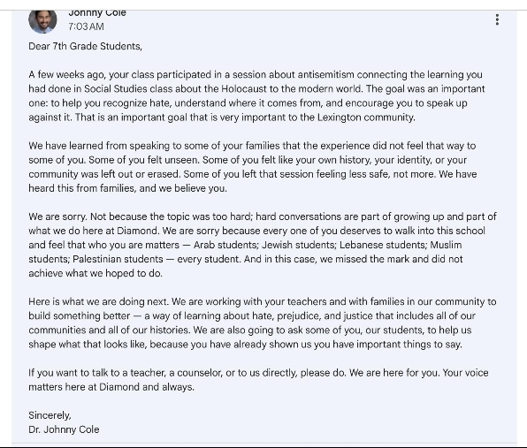 Dr. Johnny Cole's Apology posted on his X account
