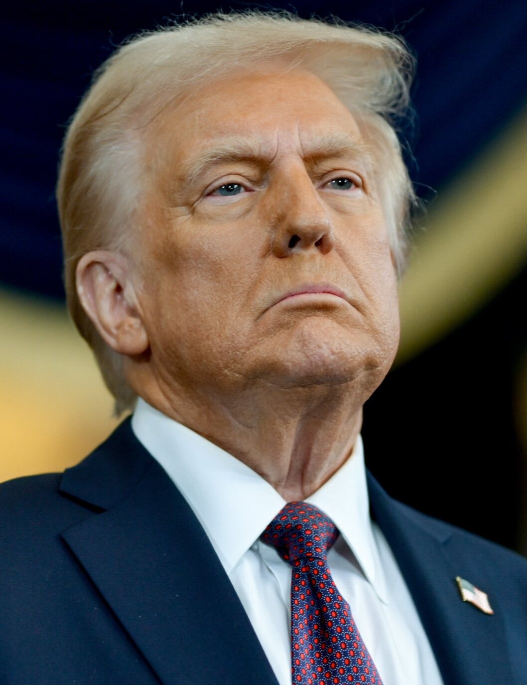 Photo of Donald Trump looking kind of irritated