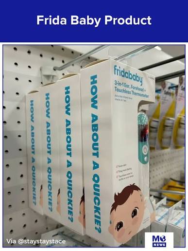 Photo of Frida Baby Product with the tagline "How About a Quickie?"