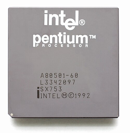 Photo of Intel Pentium Chip