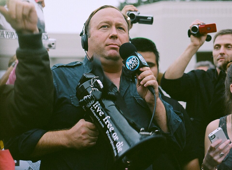 Photo of Alex Jones from Infowars
